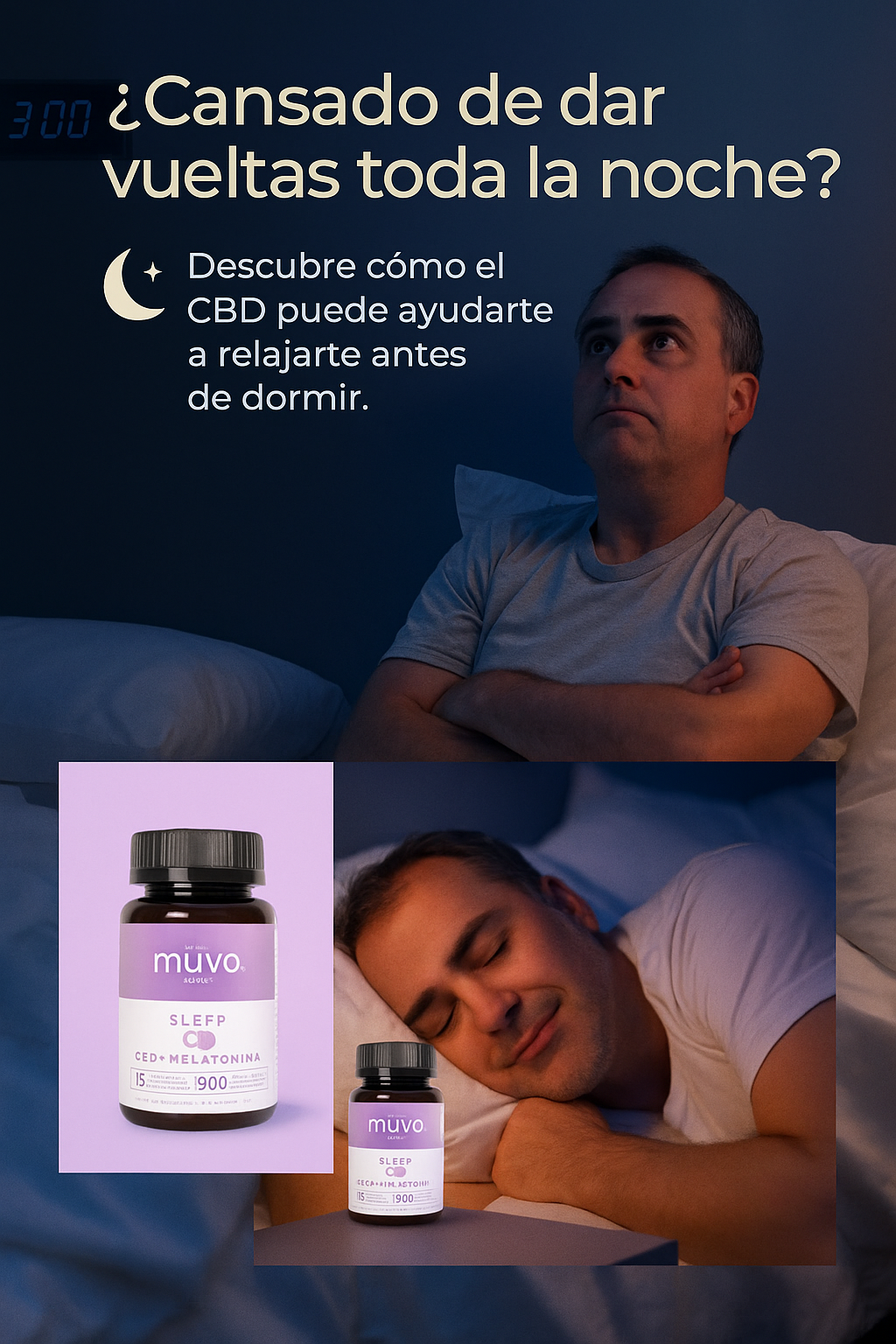 Ü Müvo Sleep: Cápsulas de CBD y Melatonina para Descanso Reparador