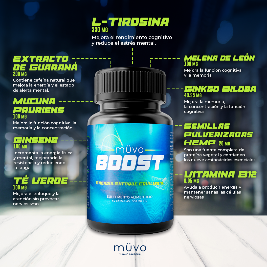 Müvo Boost, ingredientes, Müvo CBD