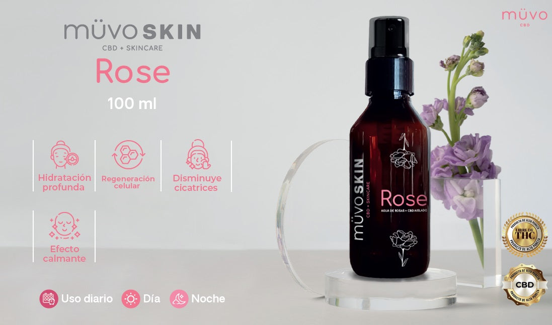 Rose Agua de Rosas con CBD: Hidratación y Cuidado Natural