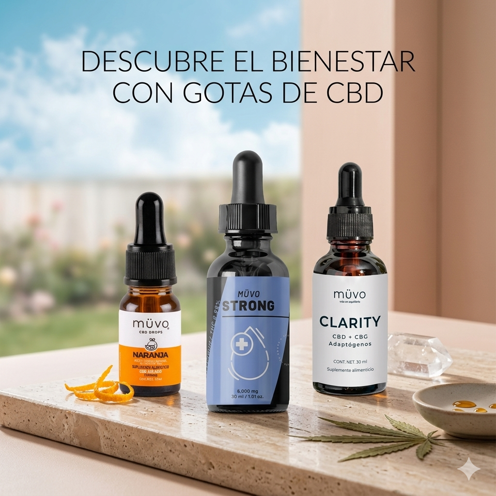 Gotas de CBD: Beneficios, uso y por qué elegir Müvo para tu bienestar diario
