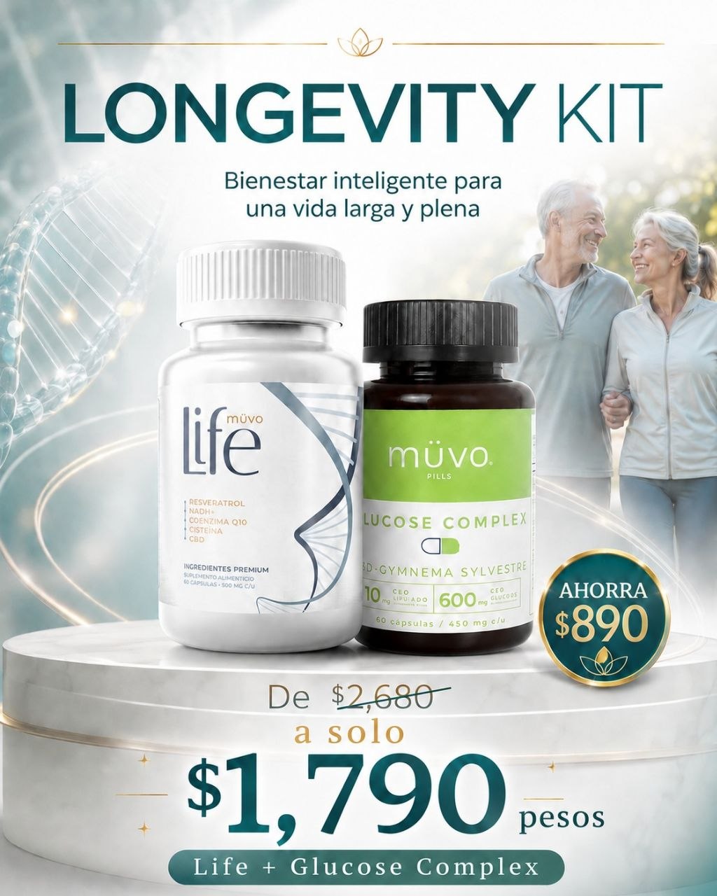 Kit Longevidad: Müvo Life + Glucose Complex